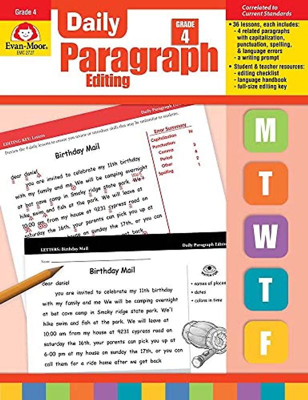 Daily Paragraph Editing Grade 4