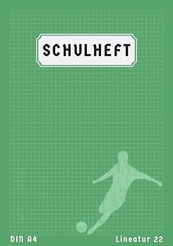 Schulheft Lineatur 22: Kariert Ohne Rand | Matheheft 22 kariert ohne rand | 50 Blatt | Grün