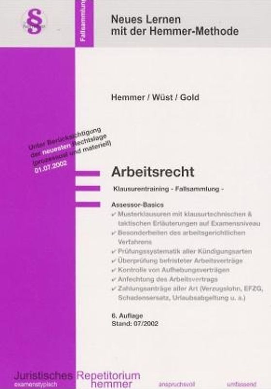 Assessorbasics /Arbeitsrecht