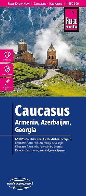 Reise Know-How Landkarte Kaukasus / Caucasus (1:650.000)