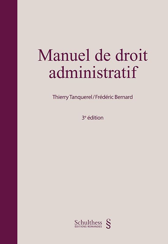 Manuel de droit administratif