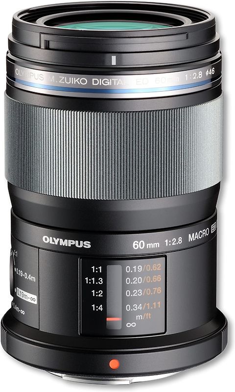 Olympus 60 mm F2.8 ED Macro 46 mm Filtergewinde (Micro Four Thirds Anschluss) schwarz