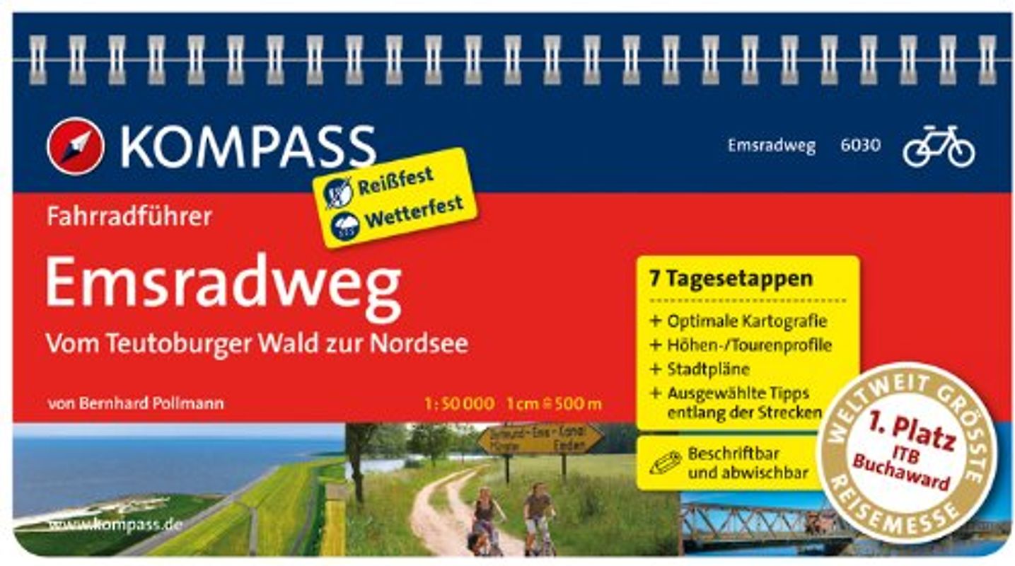 KOMPASS Radführer Emsradweg, Vom Teutoburger Wald zur Nordsee