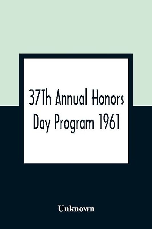 37Th Annual Honors Day Program 1961