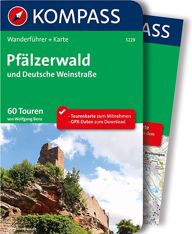 KOMPASS Wanderführer Pfälzerwald und Deutsche Weinstraße