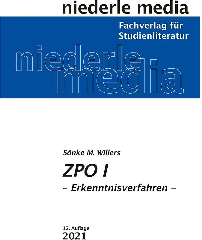 ZPO I Erkenntnisverfahren - 2023