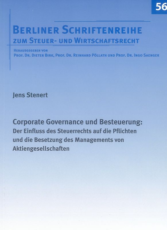Corporate Governance und Besteuerung: