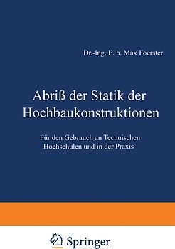 Abriß der Statik der Hochbaukonstruktionen