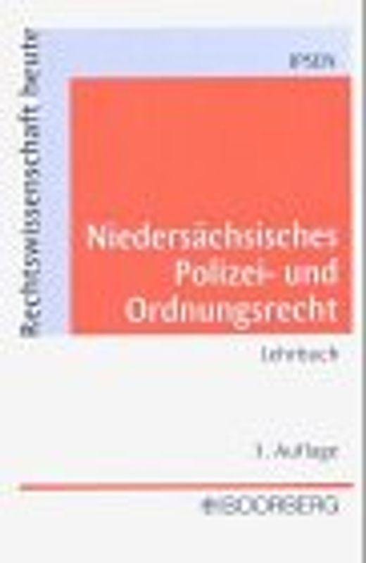 Niedersächsisches Polizei- und Ordnungsrecht