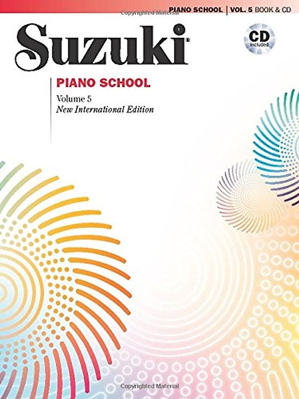Suzuki Piano School New International Edition Piano Book and CD, Volume 5