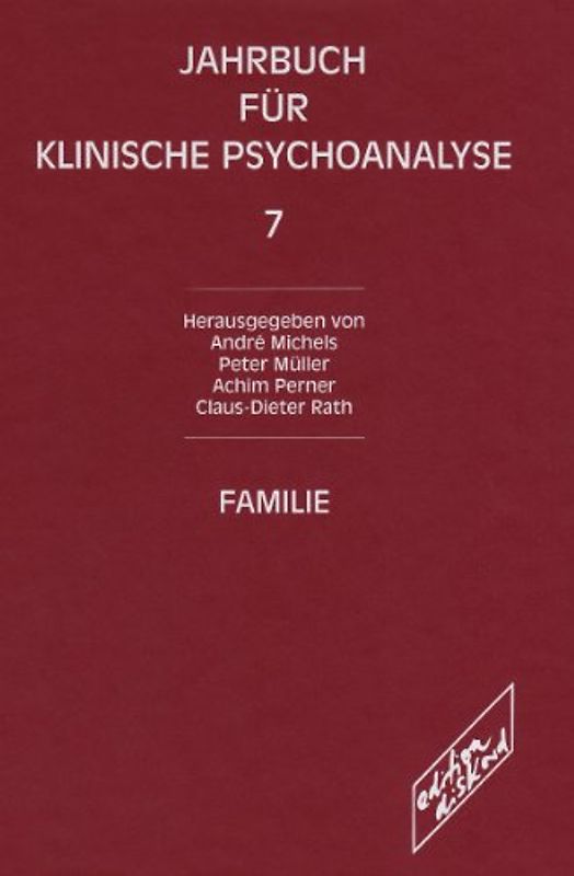 Jahrbuch der klinischen Psychoanalyse / Familie