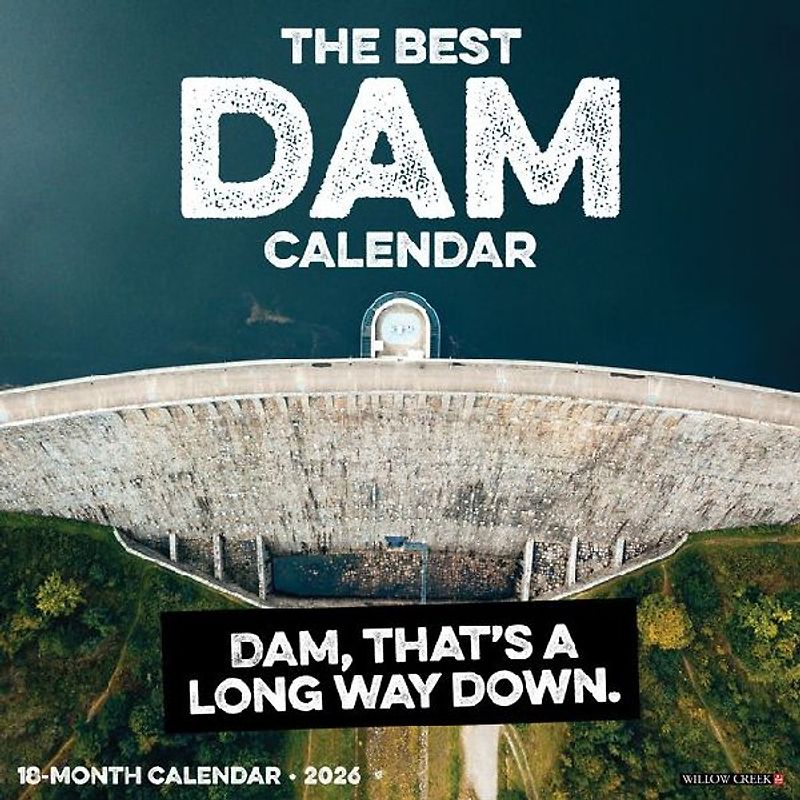 The Best Dam Calendar 12 X 12 Wall Calendar