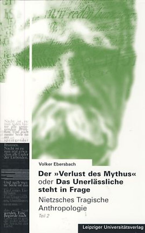 Der "Verlust des Mythus" oder Das Unerlässliche steht in Frage