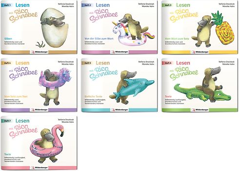 Paket – Lesen mit Rico Schnabel: Komplettbezug Hefte 1 - 7 (unsilbierte Ausgabe)