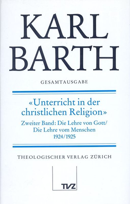 Karl Barth Gesamtausgabe
