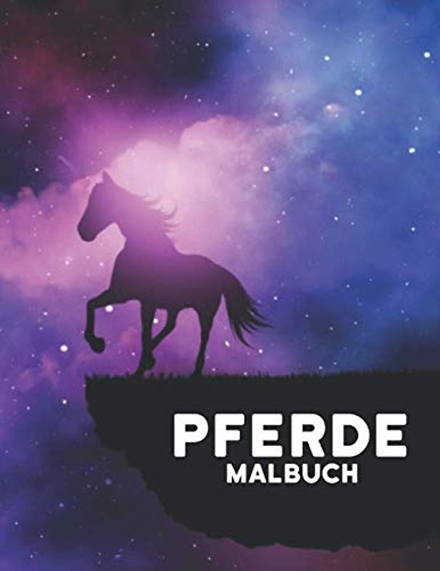 Malbuch Pferde: 50 Einseitige Pferde Designs Stressabbau Malvorlagen für Erwachsene Geschenk für Pferdeliebhaber zum Ausmalen Erwachsenen Malbuch für Pferdeliebhaber Männer und Frauen