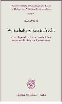 Wirtschaftsvölkerstrafrecht.