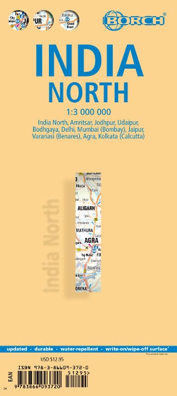 India North, Nordindien, Borch Map