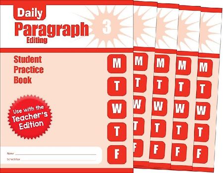 Daily Paragraph Editing, Grade 3 Student Edition Workbook (5-Pack)