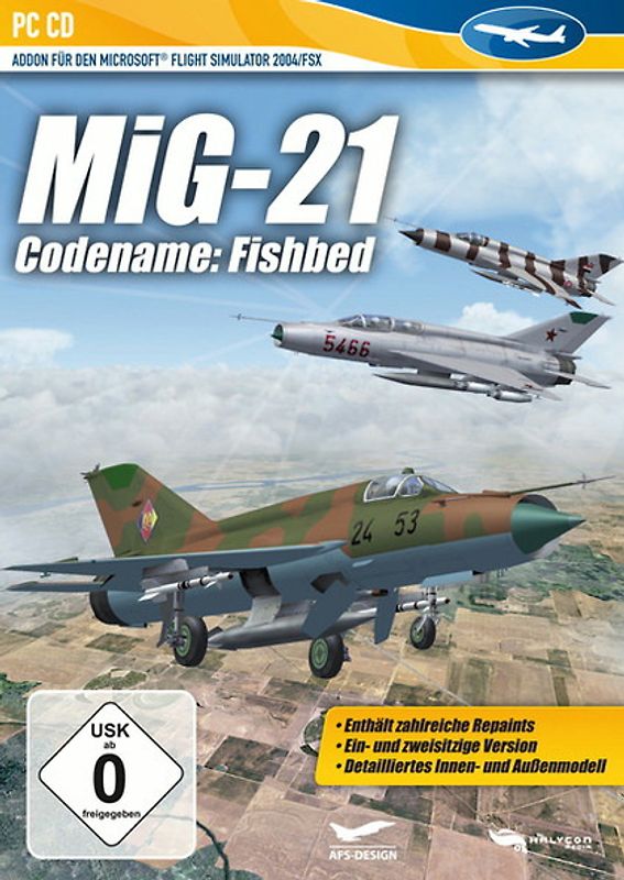 MS FS 2004/FSX AddOn: MiG 21 PC Spiele