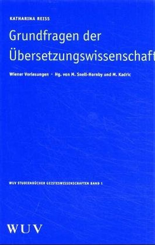 Grundfragen der Übersetzungswissenschaft