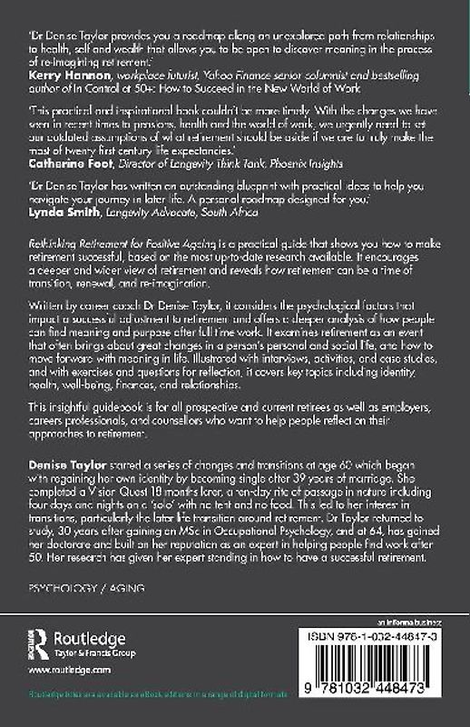 Rethinking Retirement for Positive Ageing