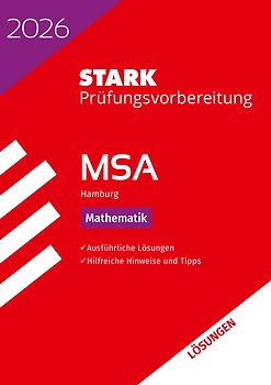 STARK Lösungen zu Mathematik - MSA 2026 Hamburg - Prüfungsvorbereitung