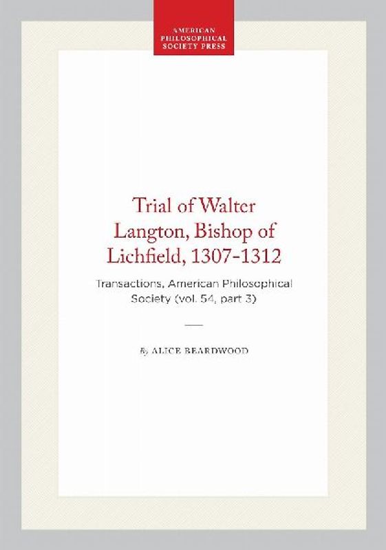 Trial of Walter Langton, Bishop of Lichfield, 1307-1312