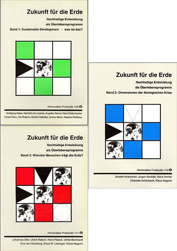Zukunft für die Erde. Band 1-3. Nachhaltige Entwicklung als Überlebensprogramm