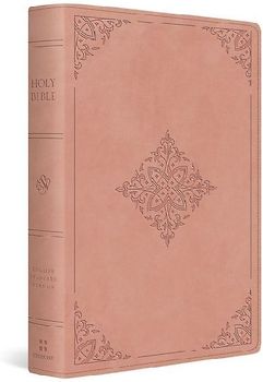 ESV Giant Print Bible, Red Letter (Trutone, Blush Rose, Fleur-De-Lis Design)