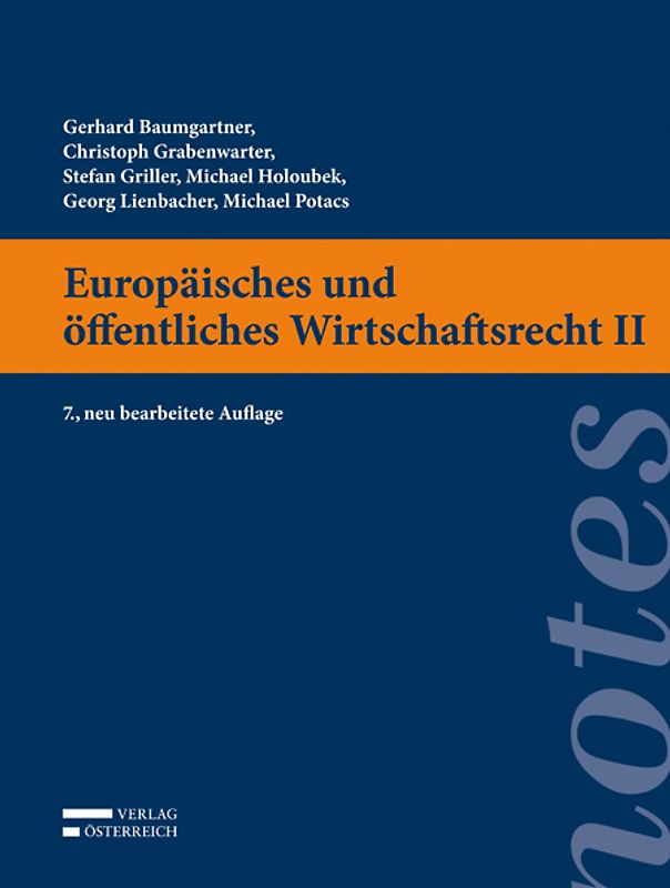 Europäisches und öffentliches Wirtschaftsrecht II