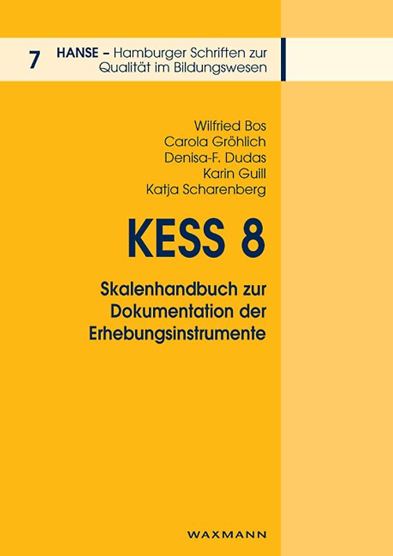 KESS 8 – Skalenhandbuch zur Dokumentation der Erhebungsinstrumente