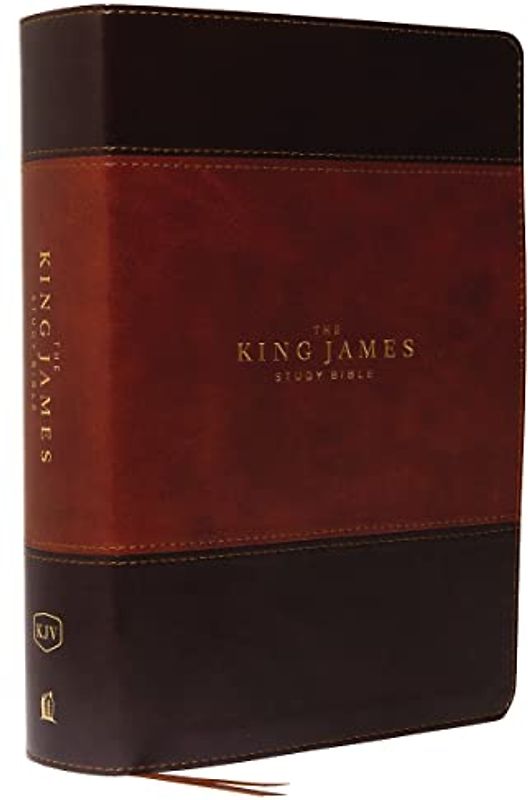 The King James Study Bible, Imitation Leather, Brown, Full-Color Edition