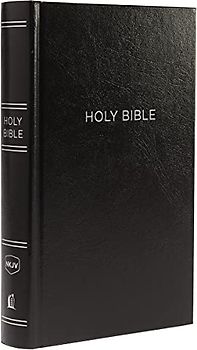 NKJV Holy Bible, Personal Size Giant Print Reference Bible, Black, Hardcover, 43,000 Cross References, Red Letter, Comfort Print: New King James Version