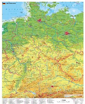 Deutschland physisch 1 : 750 000