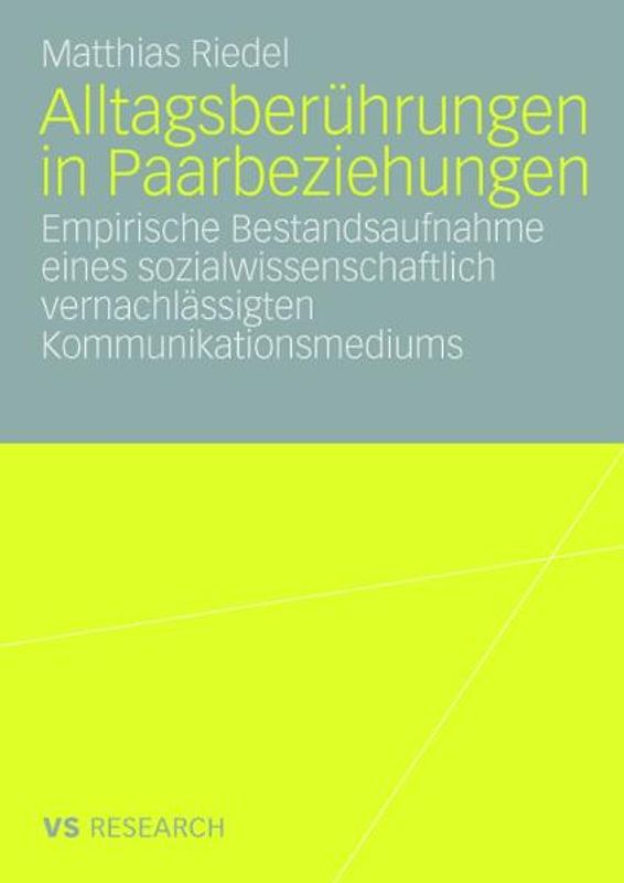 Alltagsberührungen in Paarbeziehungen
