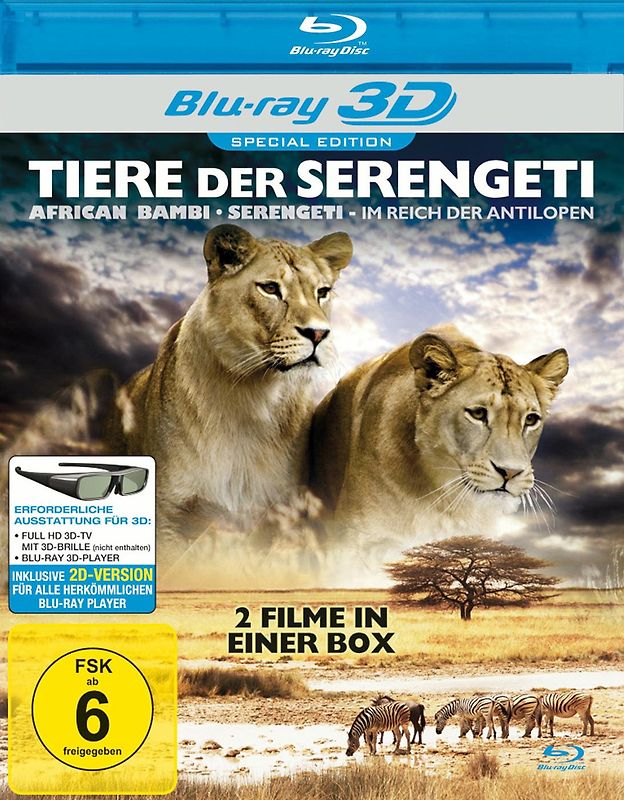 Tiere der Serengeti [3D, Special Edition] 3D Blu-ray Disc