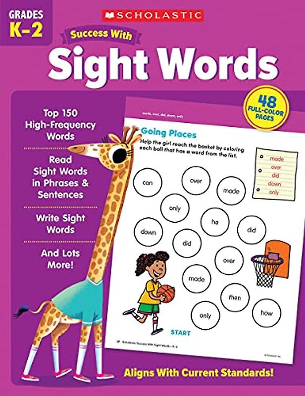 Scholastic Success With Sight Words Grades K-2