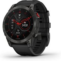 Garmin epix (Gen 2) 47 mm noir/gris Titan DLC avec bracelet en silicone QuickFit gris [Wi-Fi, Sapphire édition]