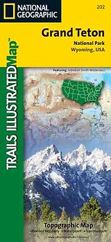 Grand Teton Nationalpark, WY. 1:78000 + 1:24000