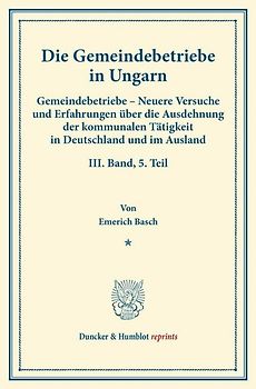 Die Gemeindebetriebe in Ungarn.