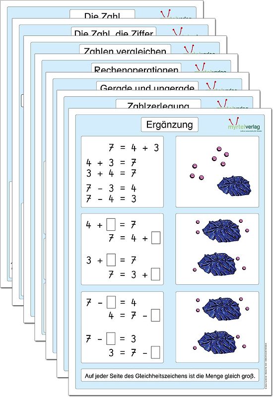Sparpaket: Matheplakate Klasse 1