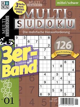 Multi-Sudoku 3er-Band Nr. 1