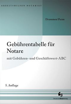 Gebührentabelle für Notare