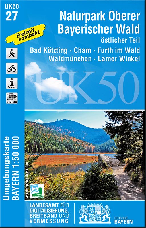 UK50-27 Naturpark Oberer Bayerischer Wald, östlicher Teil