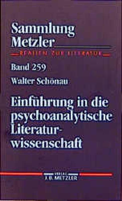 Einführung in die psychoanalytische Literaturwissenschaft