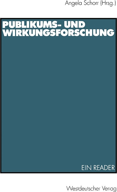 Publikums- und Wirkungsforschung