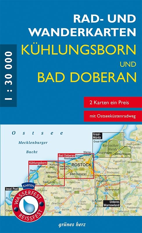 Rad- und Wanderkarten Kühlungsborn, Bad Doberan