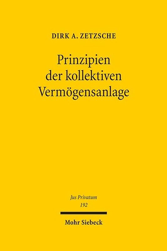 Prinzipien der kollektiven Vermögensanlage
