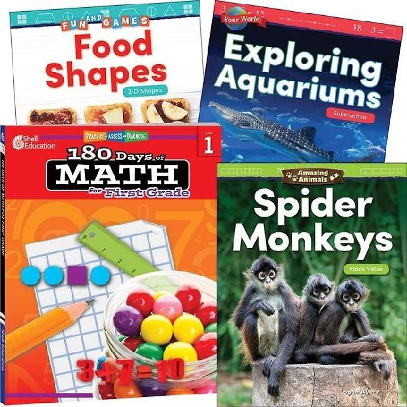 Learn-At-Home: Explore Math Bundle Grade 1: 4-Book Set